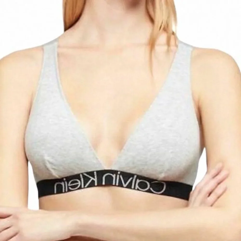 💖MEGA SALE💖Calvin Klein Women's Bralette Comfort Unlined QF6577-060 Triangle